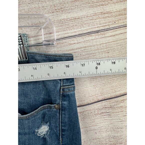 Paige Verdugo Ankle Distressed Jeans Women's Size 32 Blue‎ Medium Wash Denim - Picture 10 of 11